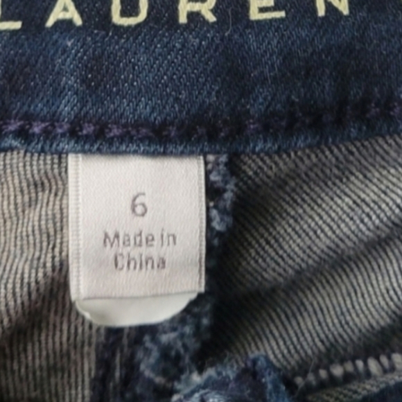 LC Lauren Conrad Skinny Ankle Blue Jeans Size 6 - Picture 6 of 6